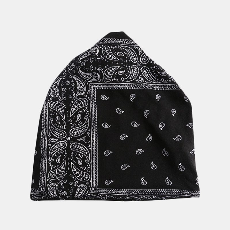 Kvinner Bomull Flerbruksutskrift Beanie Cap Hals Gamasjer Ansiktsskjold Luer Bandana