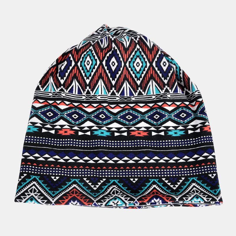 Kvinner Bomull Flerbruksutskrift Beanie Cap Hals Gamasjer Ansiktsskjold Luer Bandana