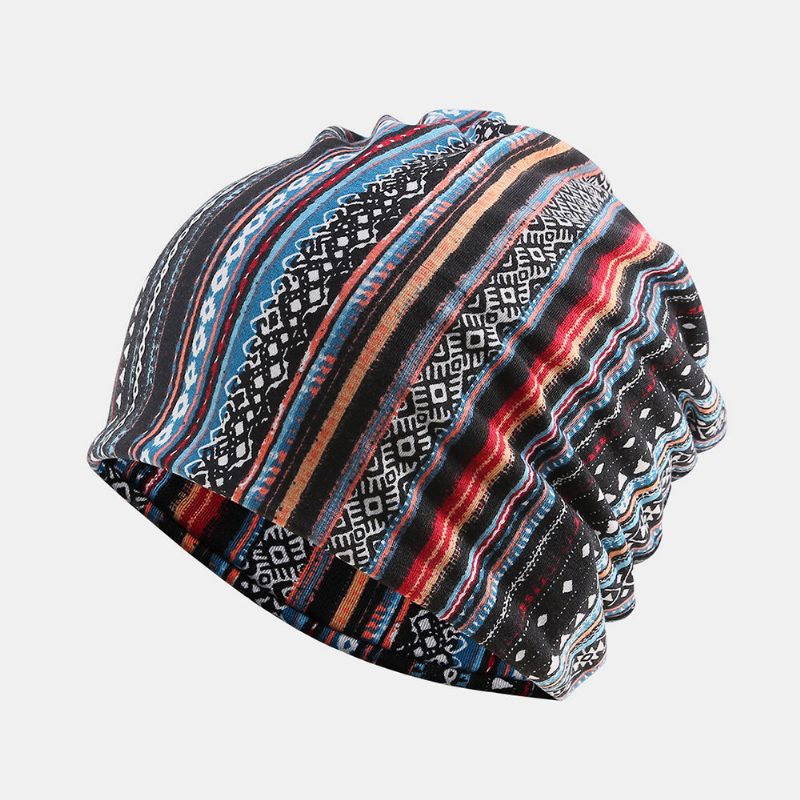 Kvinner Bomull Flerbruksutskrift Beanie Cap Hals Gamasjer Ansiktsskjold Luer Bandana