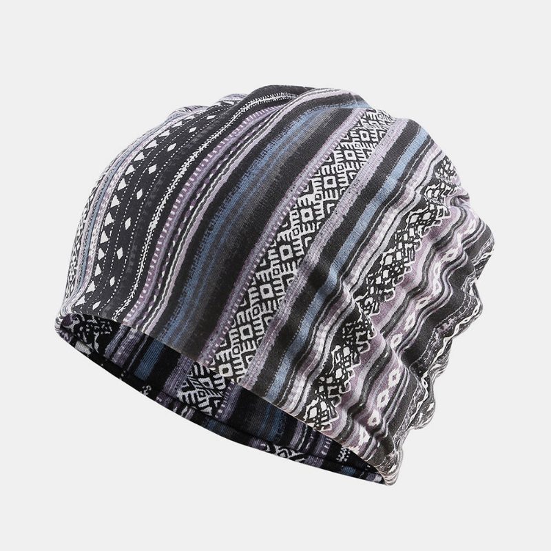 Kvinner Bomull Flerbruksutskrift Beanie Cap Hals Gamasjer Ansiktsskjold Luer Bandana