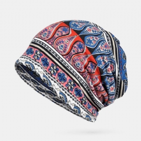 Kvinner Bomull Flerbruksutskrift Beanie Cap Hals Gamasjer Ansiktsskjold Luer Bandana