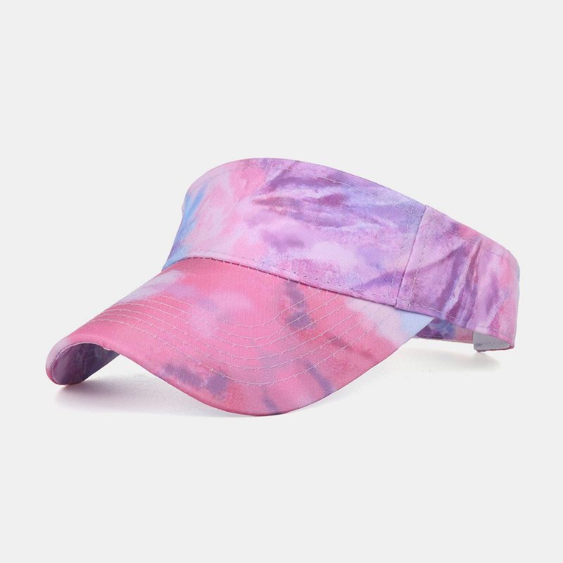 Kvinner Farge Tie Dye Utskrift Baseball Cap Mote Solkrem Tom Top Hat