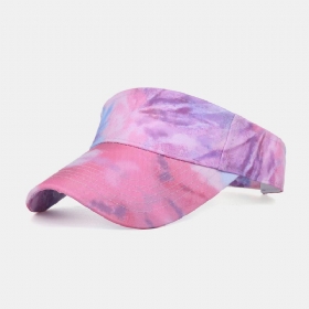 Kvinner Farge Tie Dye Utskrift Baseball Cap Mote Solkrem Tom Top Hat