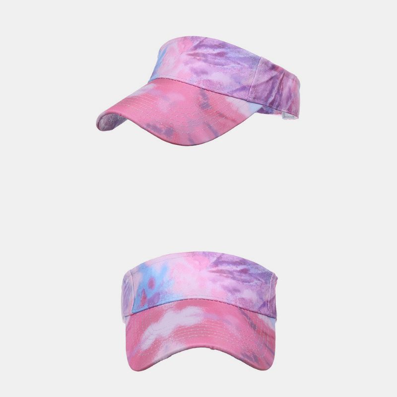 Kvinner Farge Tie Dye Utskrift Baseball Cap Mote Solkrem Tom Top Hat