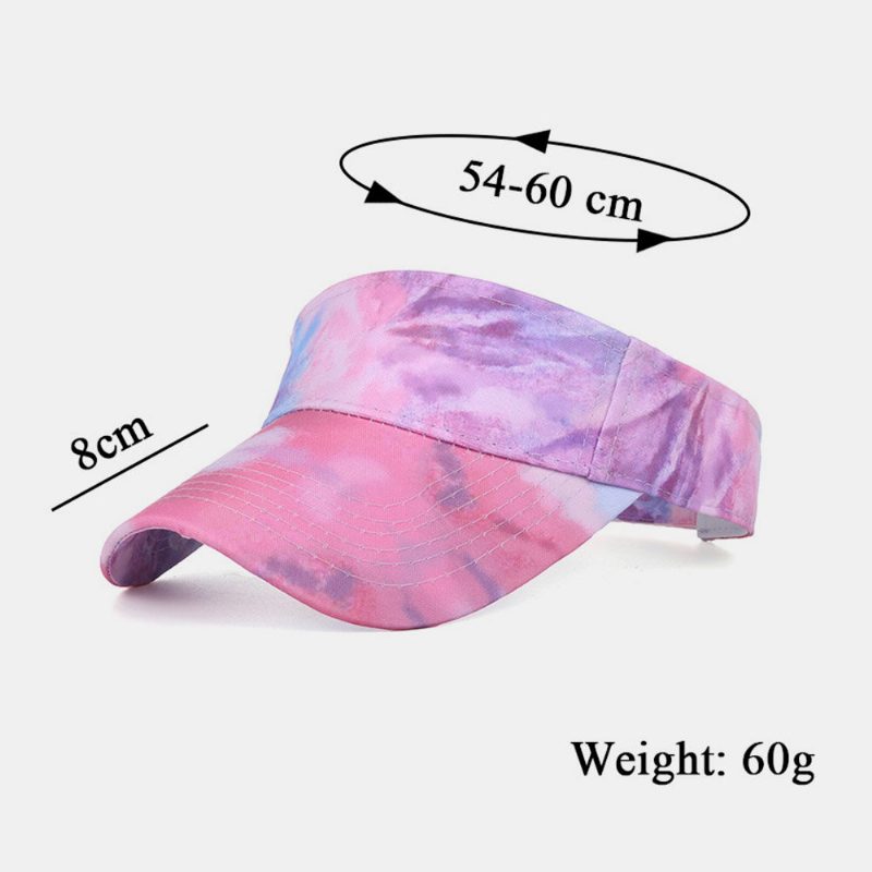 Kvinner Farge Tie Dye Utskrift Baseball Cap Mote Solkrem Tom Top Hat