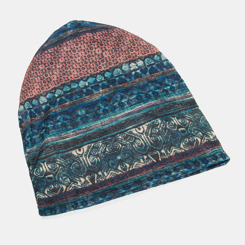 Kvinner Multi-purpose Printing Turban Cap Uformell Sommer Utendørs Hals Gamper God Elastisk Myk Beanie Hat