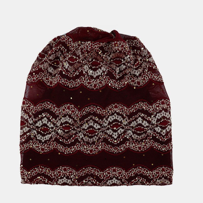 Lace Beanie Hatter Kjemoterapi Cap Halsduk Lue