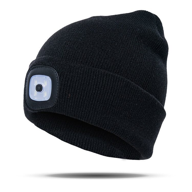 Led Light Beanie Hatter Strikket Cap Jogging Nattvandring