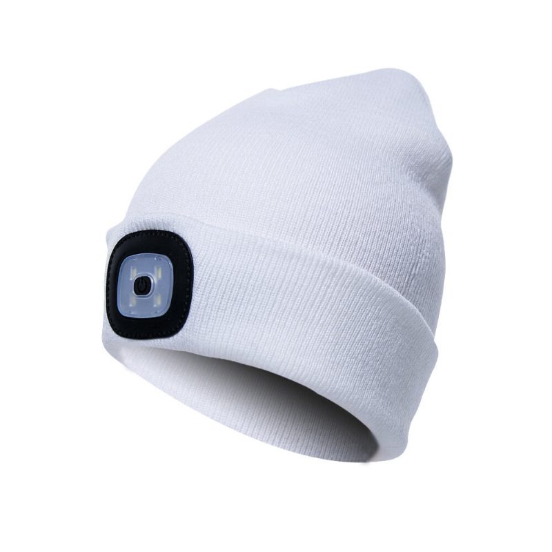 Led Light Beanie Hatter Strikket Cap Jogging Nattvandring