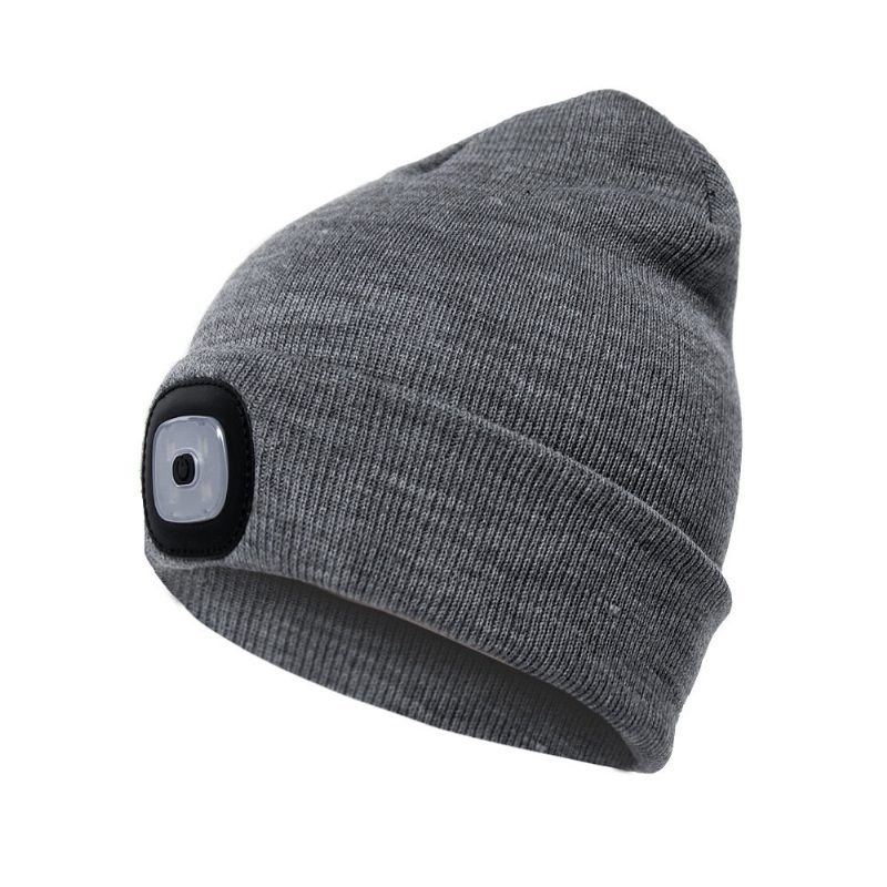 Led Light Beanie Hatter Strikket Cap Jogging Nattvandring