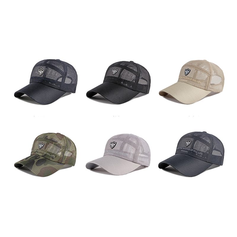 Men Comfy Justerbar Mesh Outdoor Shade Baseball Flate Hat