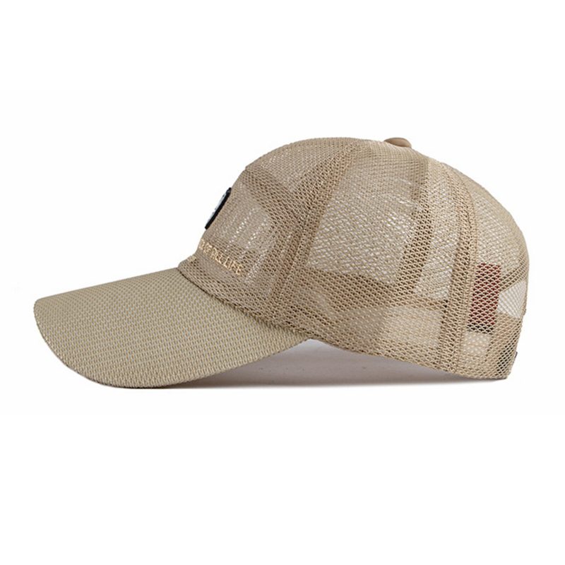 Men Comfy Justerbar Mesh Outdoor Shade Baseball Flate Hat