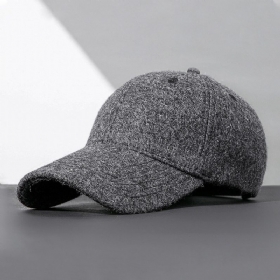 Menn Baseball Cap Winter Plus Velet Thicken Warm Justerbar Hat