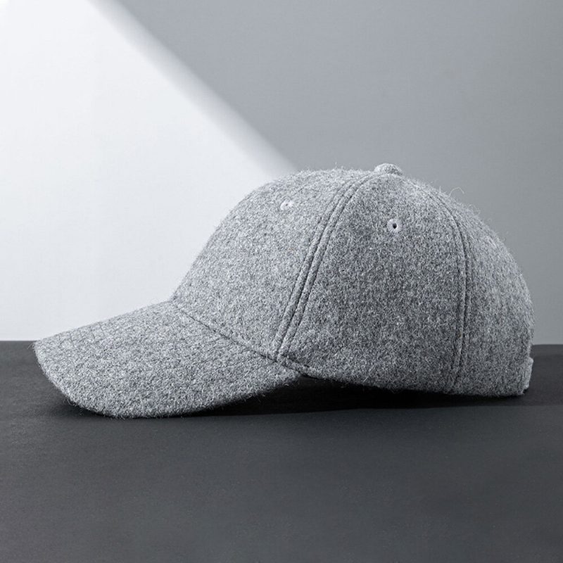 Menn Baseball Cap Winter Plus Velet Thicken Warm Justerbar Hat