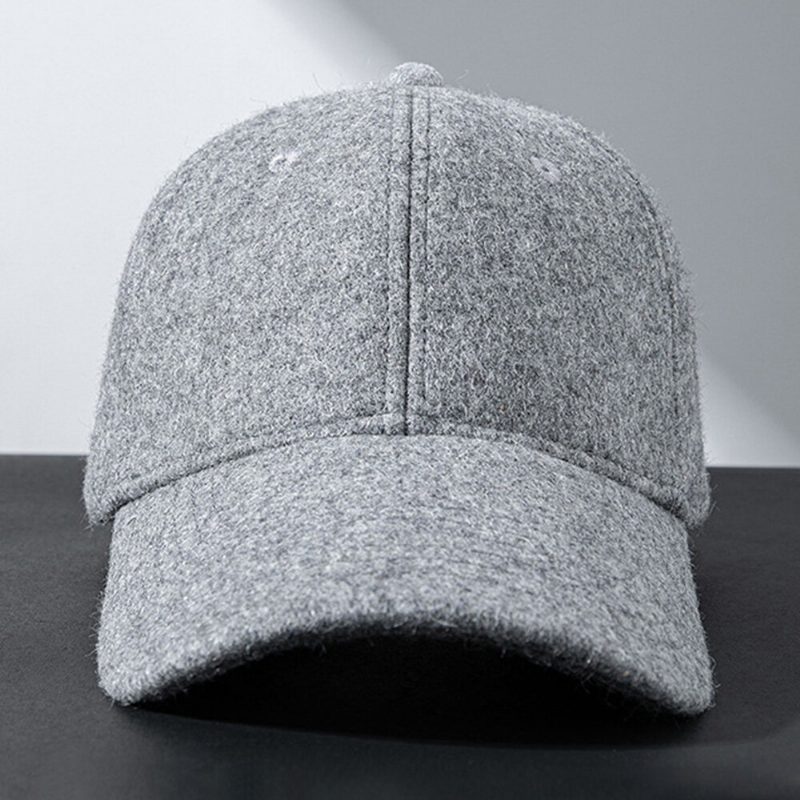 Menn Baseball Cap Winter Plus Velet Thicken Warm Justerbar Hat