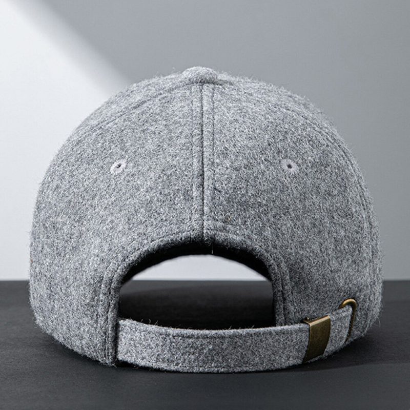 Menn Baseball Cap Winter Plus Velet Thicken Warm Justerbar Hat