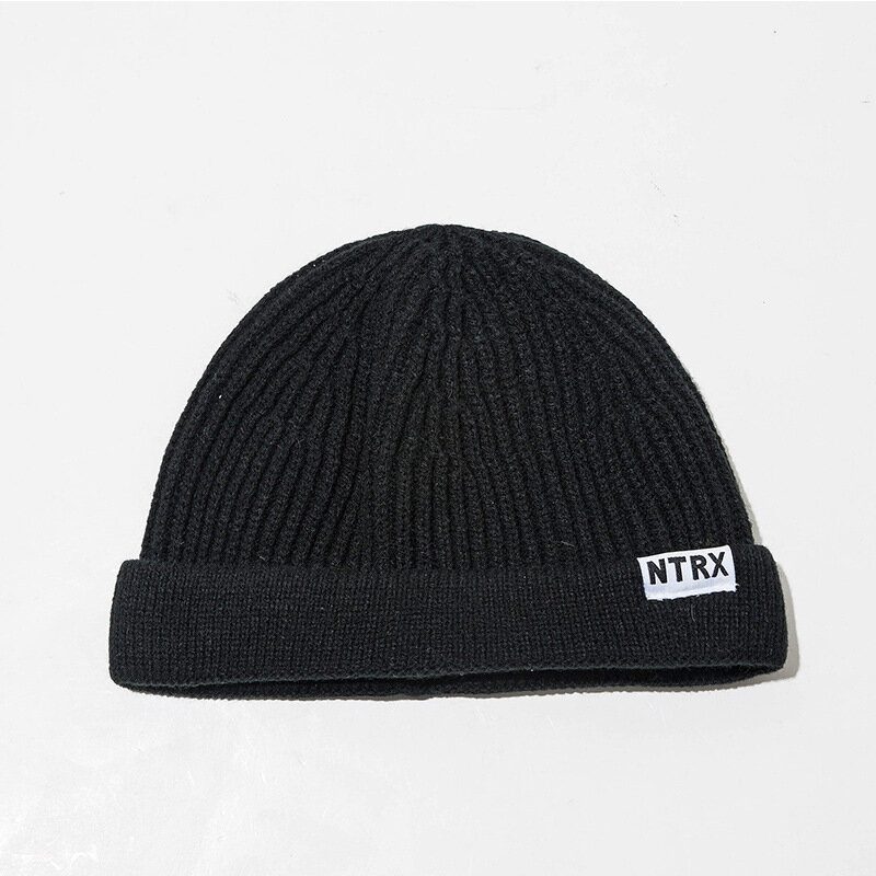 Menn Dame Solid Strikket Varm Beanie Caps Utendørs Høy Elastisk Justerbar Skull Hat