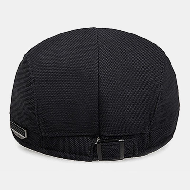 Menn Kortbremmet Justerbar Forover Cap Flate Hatter Vår Høst Utendørs Wild Sunshade Painter Cap Beret Cap