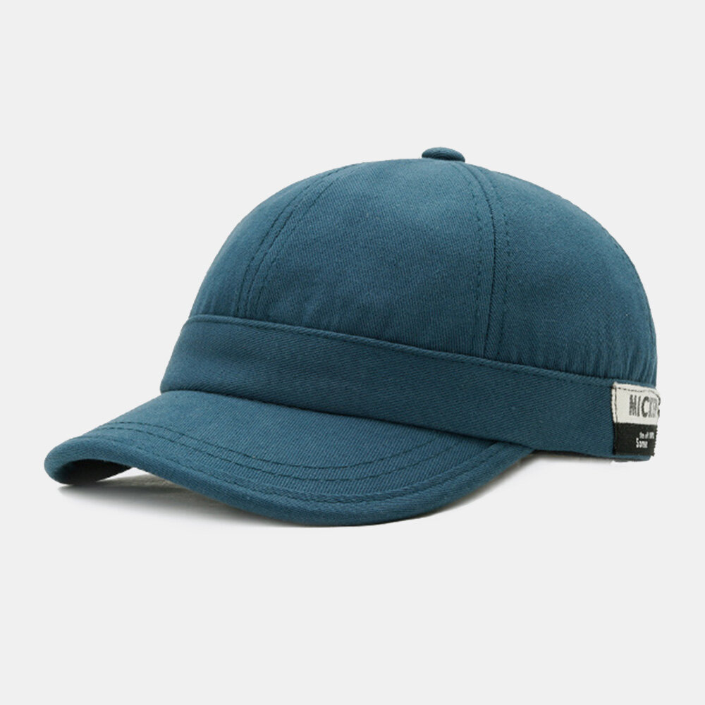 Menn Kortbremmet Letter Patch Snapback-hatt Uformell Street Hip Hop-hatt Solkrem-baseballcaps