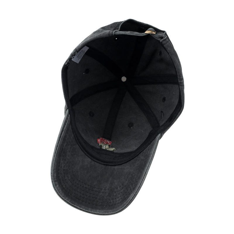 Menn Kvinner Mote Broderi Rose Baseball Cap