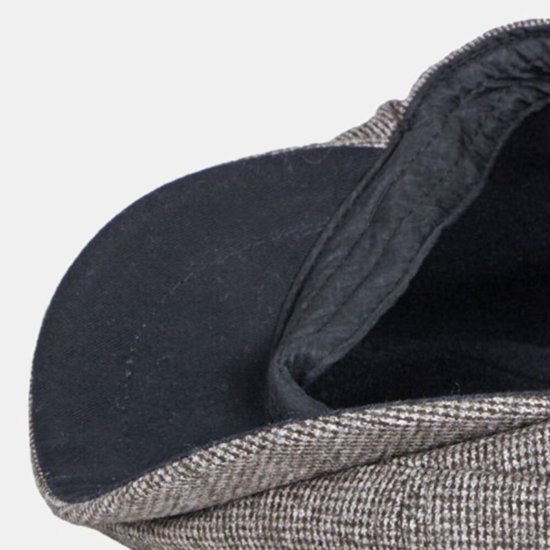 Menn Newsboy-hatter Britisk Uformell Utendørs Solskjerm 8 Panel Ivy Cap Octagonal Hat