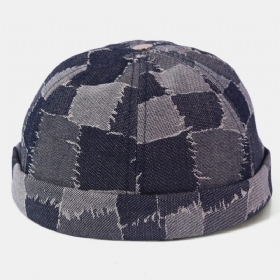 Menn Tilfeldig Utleier Capser Skull Caps Patchwork Cowboy Denim Hat