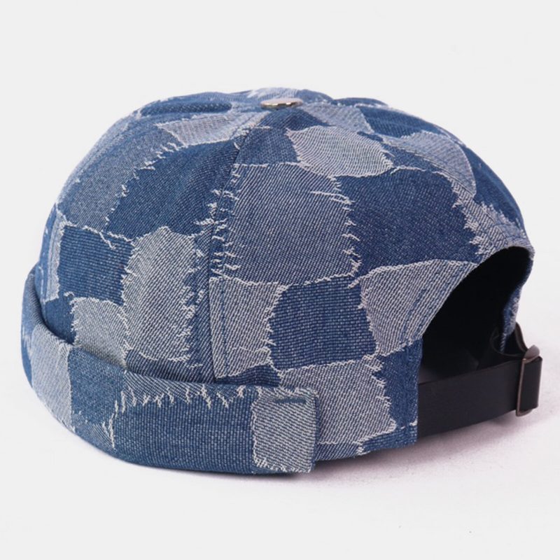 Menn Tilfeldig Utleier Capser Skull Caps Patchwork Cowboy Denim Hat