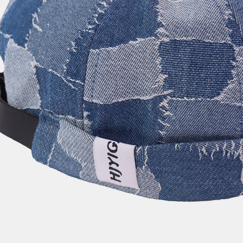 Menn Tilfeldig Utleier Capser Skull Caps Patchwork Cowboy Denim Hat