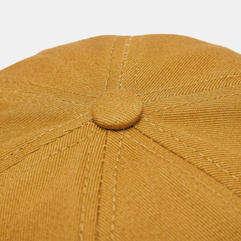 Menn Utleier Cap Cotton Dome Letter Patch Mote Brimless Beanie Skull Cap