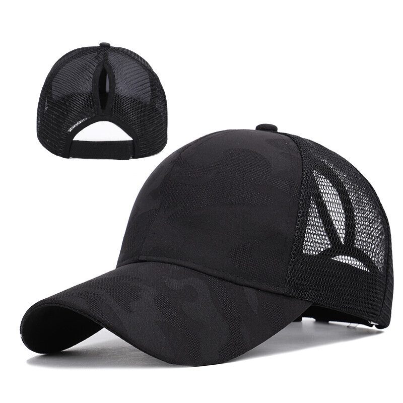 Nyankommet Dame Sommermote Sport Hestehale Baseball Cap Dame Rotete Bun Baseball Hat