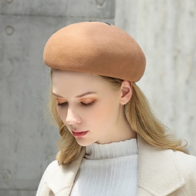 Pure Wool British Style Chain Beret Caps