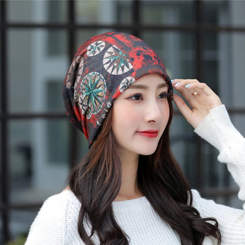 Pustende Chemo Cap Print Beanie Turban Outdoor Cap