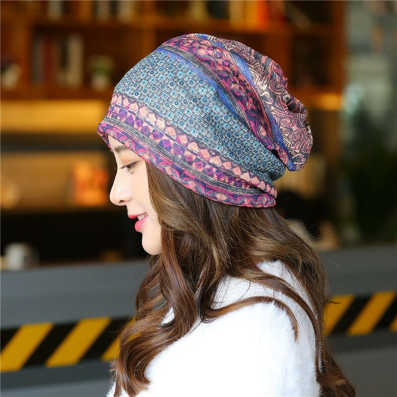 Pustende Chemo Cap Print Confinement Cap Turban Outdoor Cap Beanie