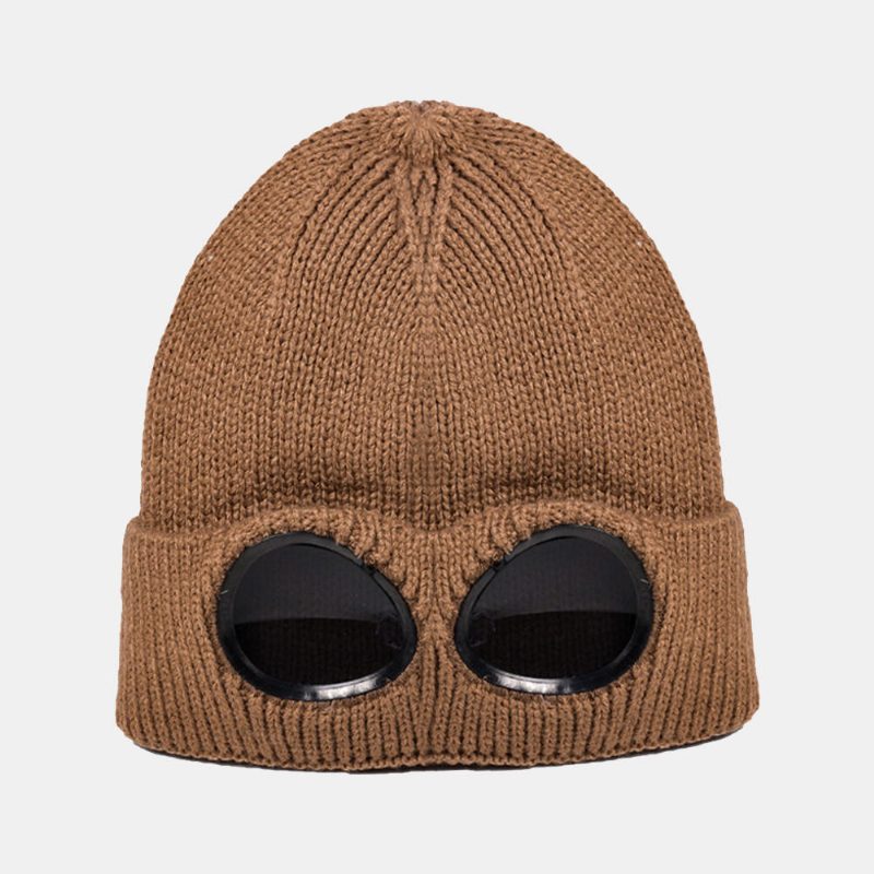 Solbriller Fløyel Ski Cap Strikk Varm Ull Liten Cap Beanies