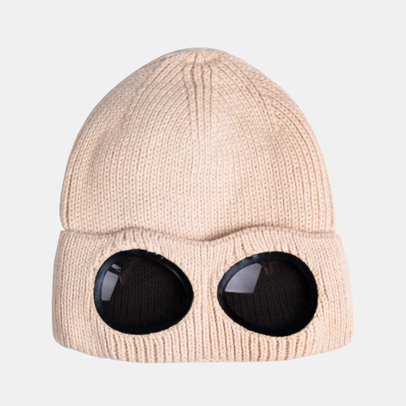 Solbriller Fløyel Ski Cap Strikk Varm Ull Liten Cap Beanies