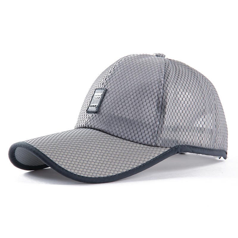 Solseil For Menn Casual Mesh Cap Tynn Pustende Baseballcap