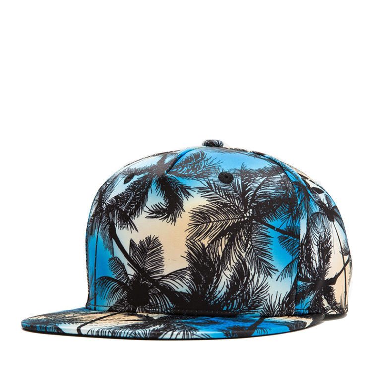 Tropical Wind Coconut Flate Hatter Leaf Hip Hop Hatter Baseball Cap