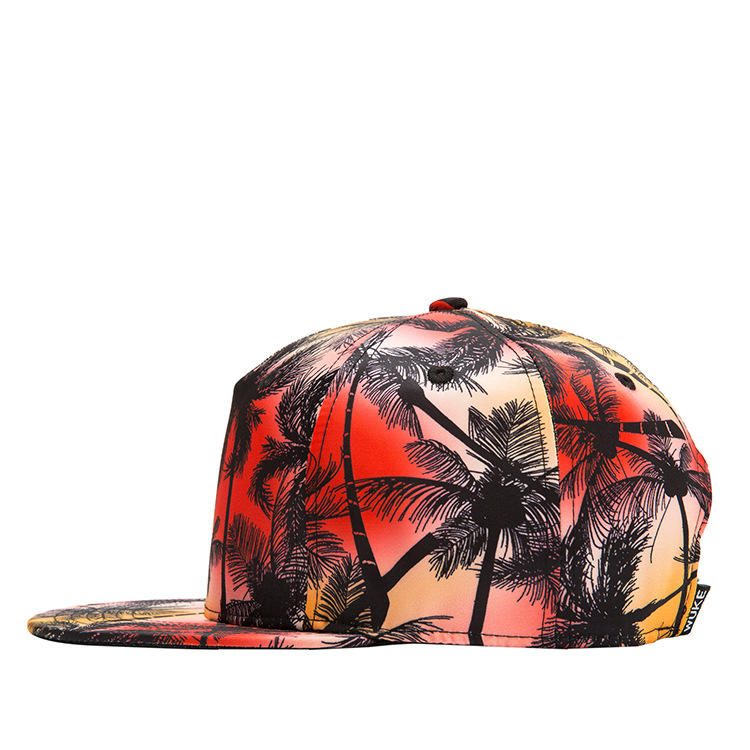 Tropical Wind Coconut Flate Hatter Leaf Hip Hop Hatter Baseball Cap