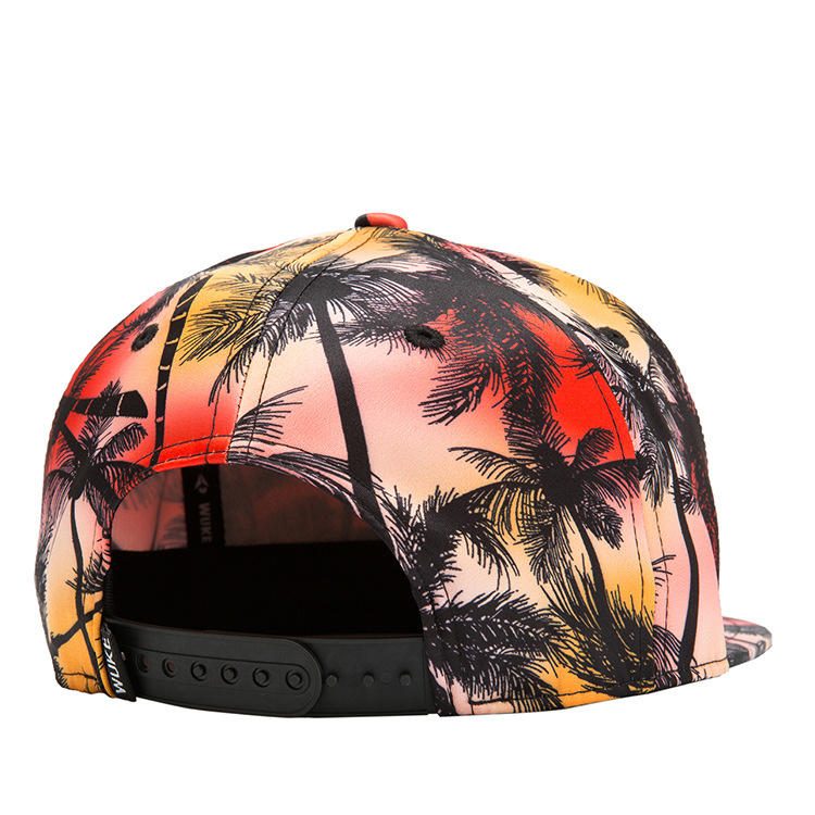 Tropical Wind Coconut Flate Hatter Leaf Hip Hop Hatter Baseball Cap