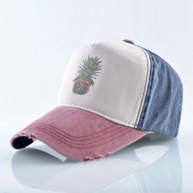 Unisex Ananas Baseballcaps Vasket Cap Med Pigger Hip Hop Cap