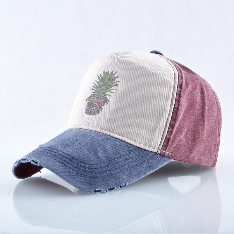 Unisex Ananas Baseballcaps Vasket Cap Med Pigger Hip Hop Cap