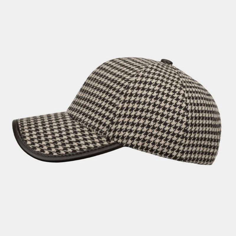 Unisex-baseballcaps I Polyester Med Tøttemønster Britisk Retro Sommersolskjerm Justerbar Hatt