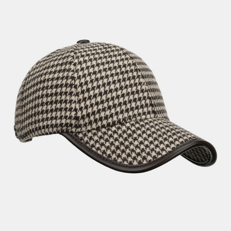 Unisex-baseballcaps I Polyester Med Tøttemønster Britisk Retro Sommersolskjerm Justerbar Hatt