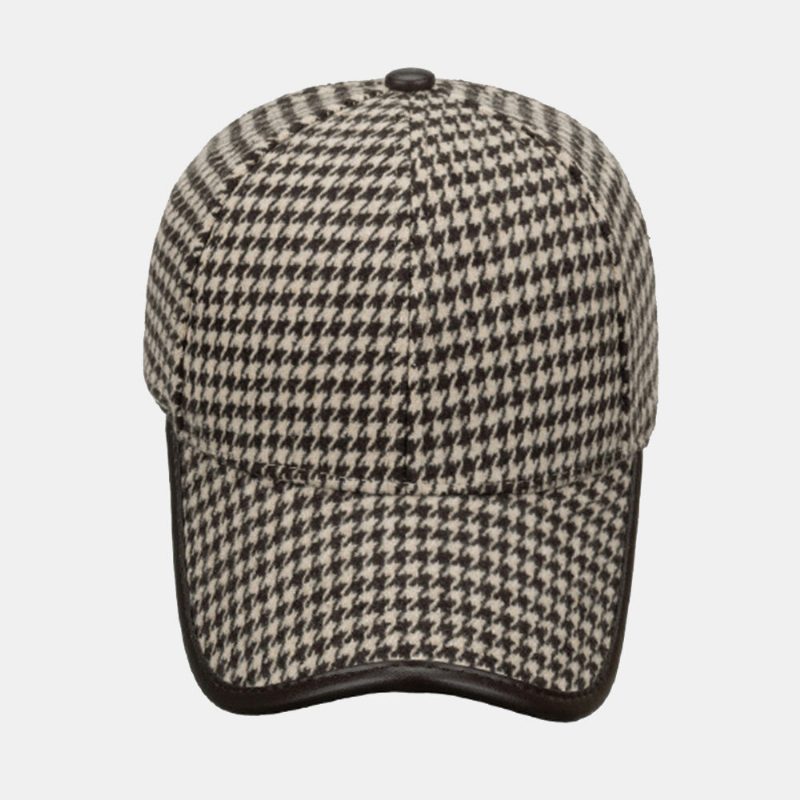 Unisex-baseballcaps I Polyester Med Tøttemønster Britisk Retro Sommersolskjerm Justerbar Hatt