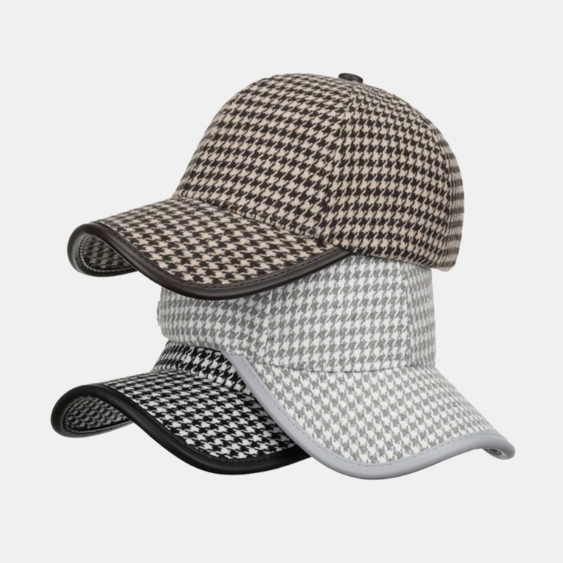 Unisex-baseballcaps I Polyester Med Tøttemønster Britisk Retro Sommersolskjerm Justerbar Hatt