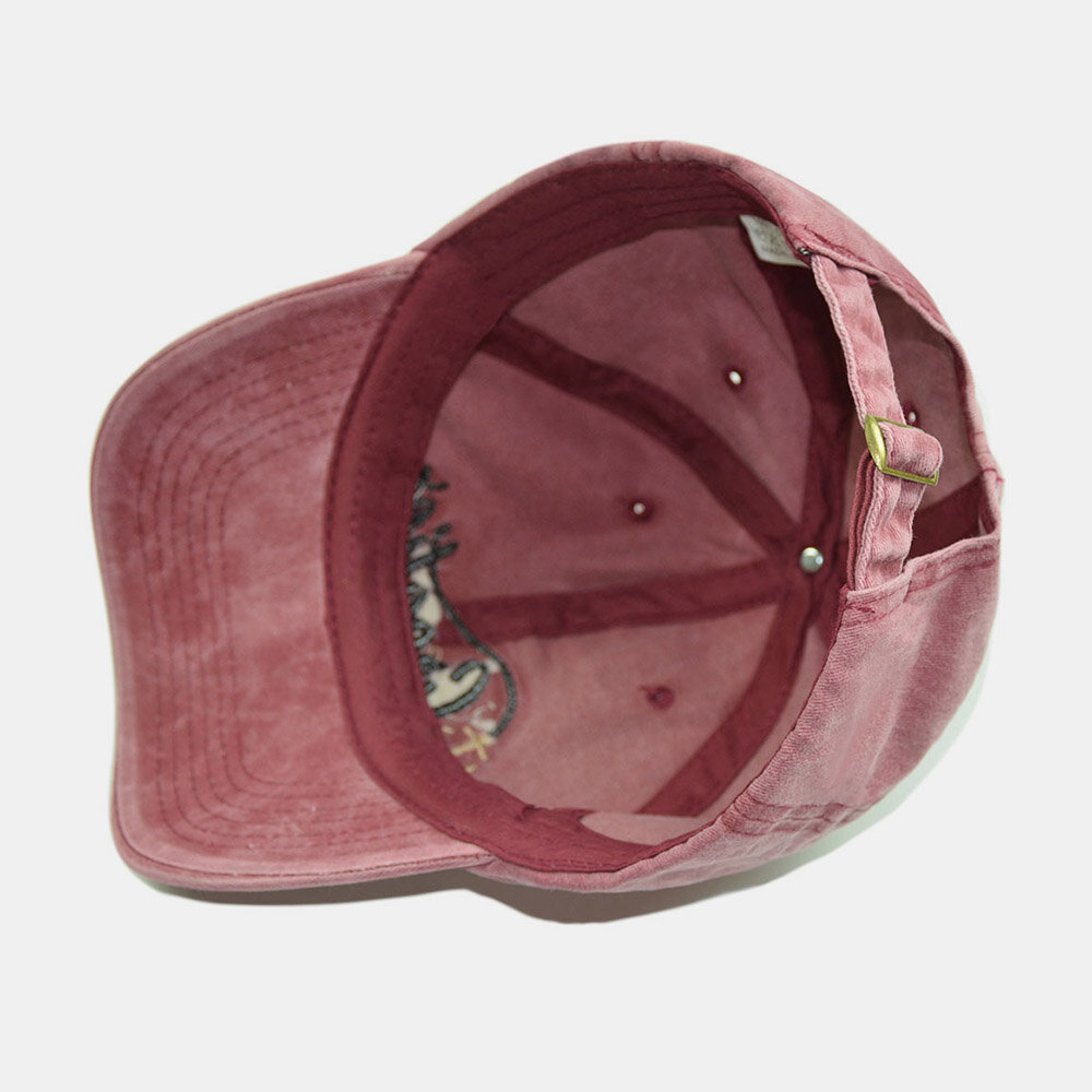 Unisex Båtankerbroderi Ivy Cap Bomull Bokstavmønster Vill Solskjerming Baseballhatter Montert Cap