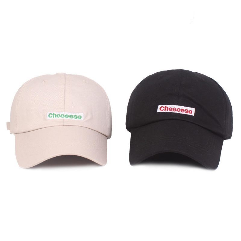 Unisex Bomull Cheeeese Brodert Solseil Baseballcaps Utendørs Fritid Solhatt