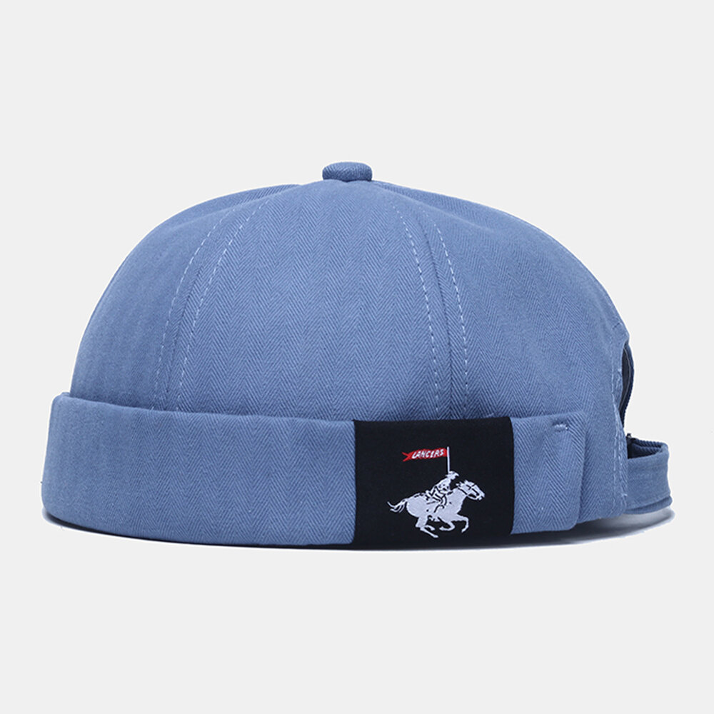 Unisex Bomull Ensfarget Lappeteppe Hip-hop-stil Uformelt Utleier Caps Uten Kanter Lue Hodeskalle Cap