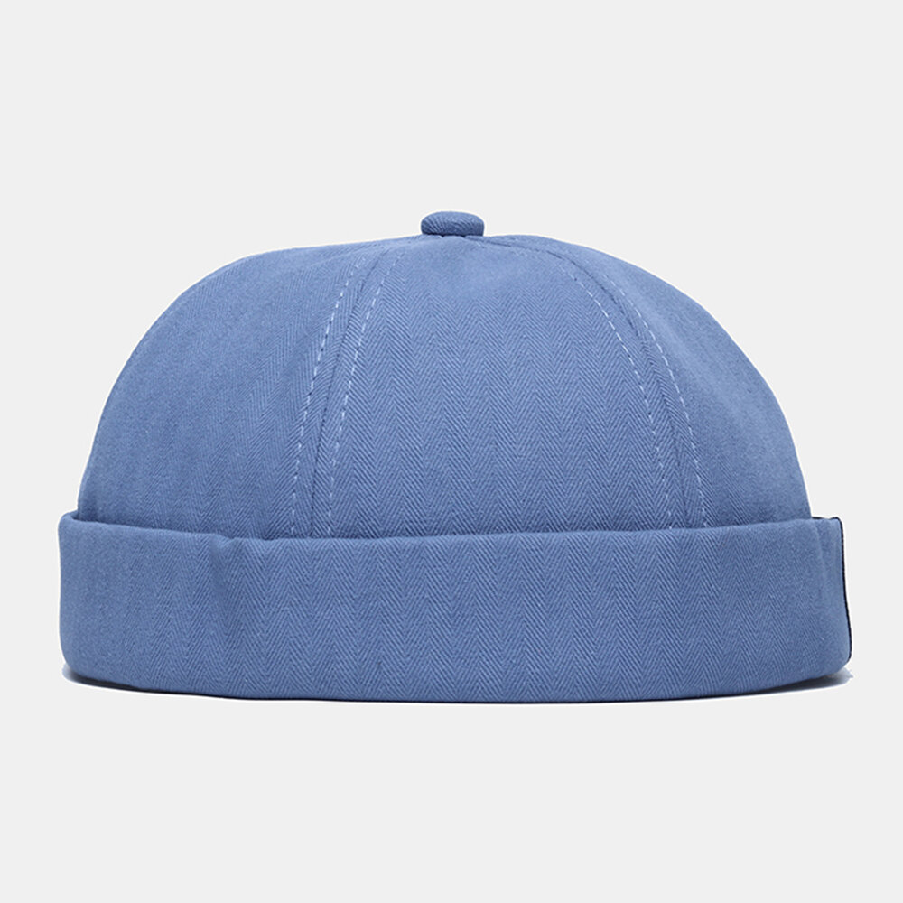 Unisex Bomull Ensfarget Lappeteppe Hip-hop-stil Uformelt Utleier Caps Uten Kanter Lue Hodeskalle Cap