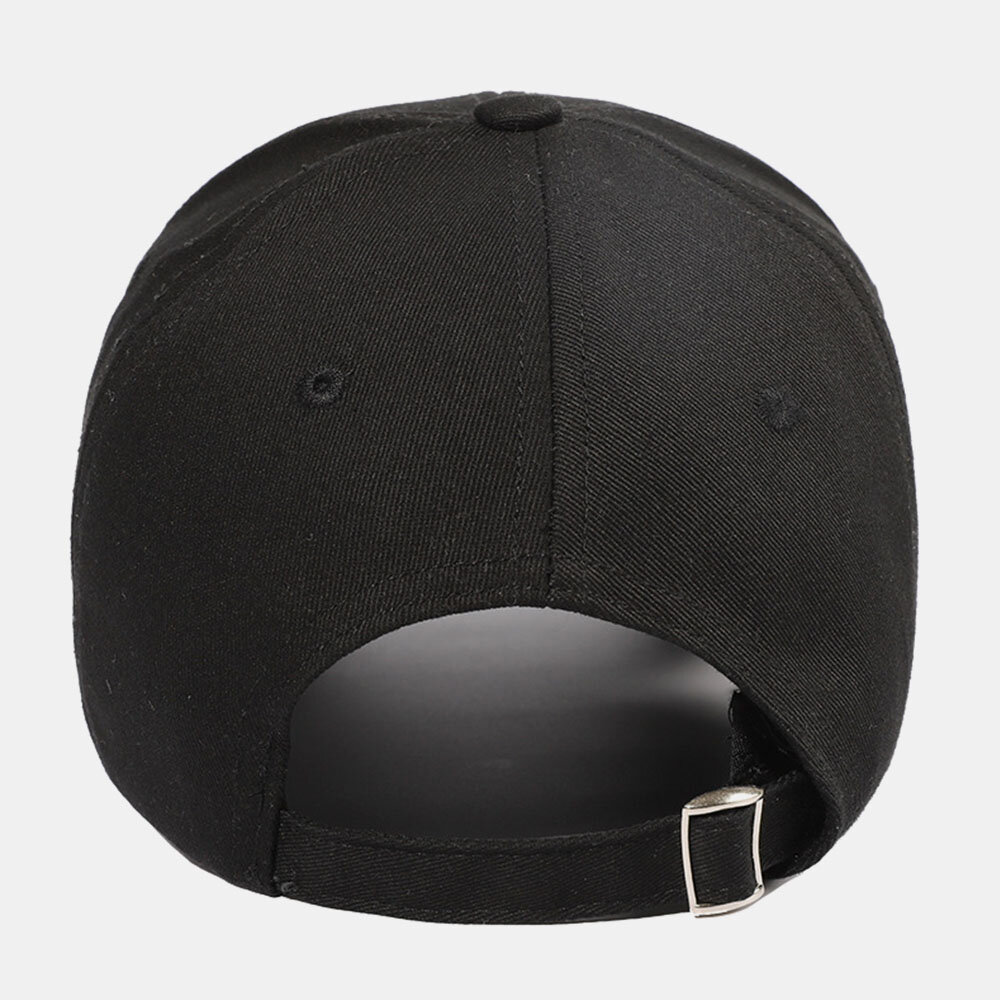 Unisex Bomull Ensfarget Smil Ansikts Bokstavmønster Broderi Solkrem Mote Baseball Cap